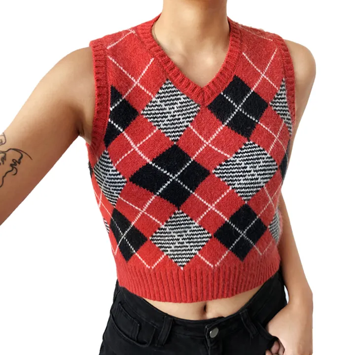sweater vest cropped