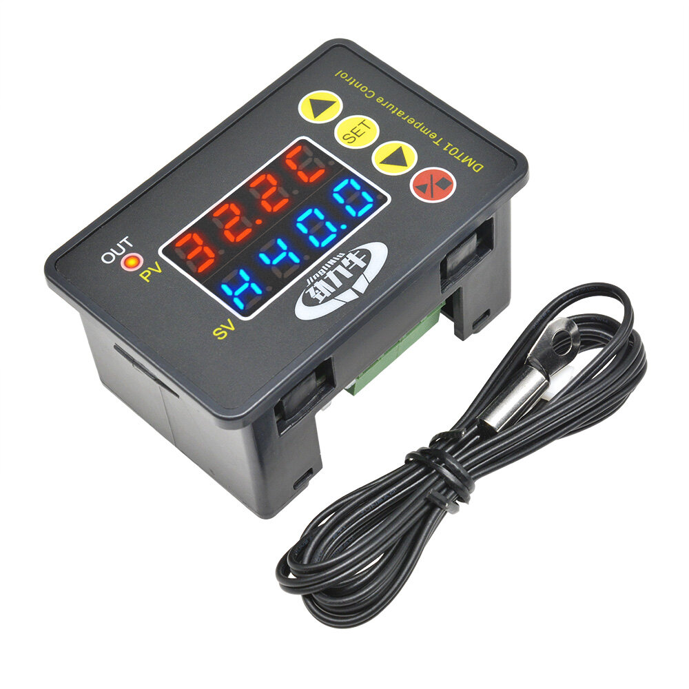 diymore NT01 Digital Display Temperature Controller Controlador De Temperatura Incubator Cooling Heating Switch Thermostat NTC Sensor
