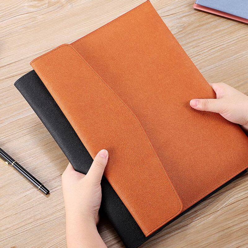 Waterproof Leather A4 Business Briefcase File Folder Document Paper Organizer Storage Bag