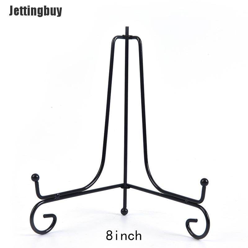 Jettingbuy Hot sale Art Iron Display Stand Bracket Support Holder For Plate Photo Picture Frame