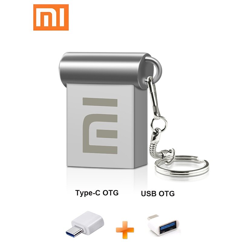 ♥cod100% original xiaomi type-c flash drive 512gb, 1tb, 2tb, usb memory stick 32gb, 64gb, metal waterproof pen drive
