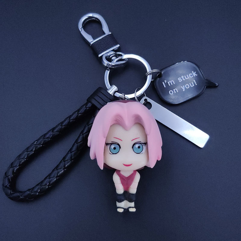 4 Cái/bộ Mô Hình Móc Khóa Naruto 4th Naruto Búp Bê Keychain