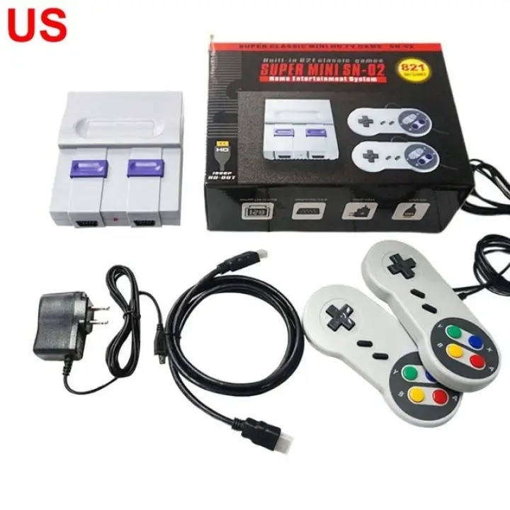Super Mini Hdmi Compatible Snes Sfc Nes Retro Classic Video Game Console Tv Game Player Built In 821 Games With Dual Gamepads Lazada Singapore