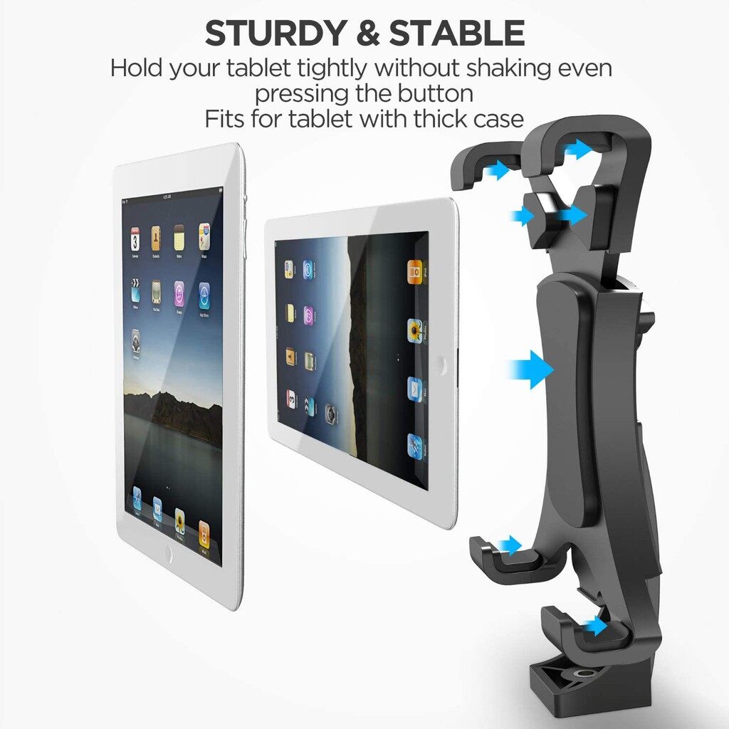 iPad Tripod Mount Bracket Holder Adapter Universal Tablet Clamp Holder