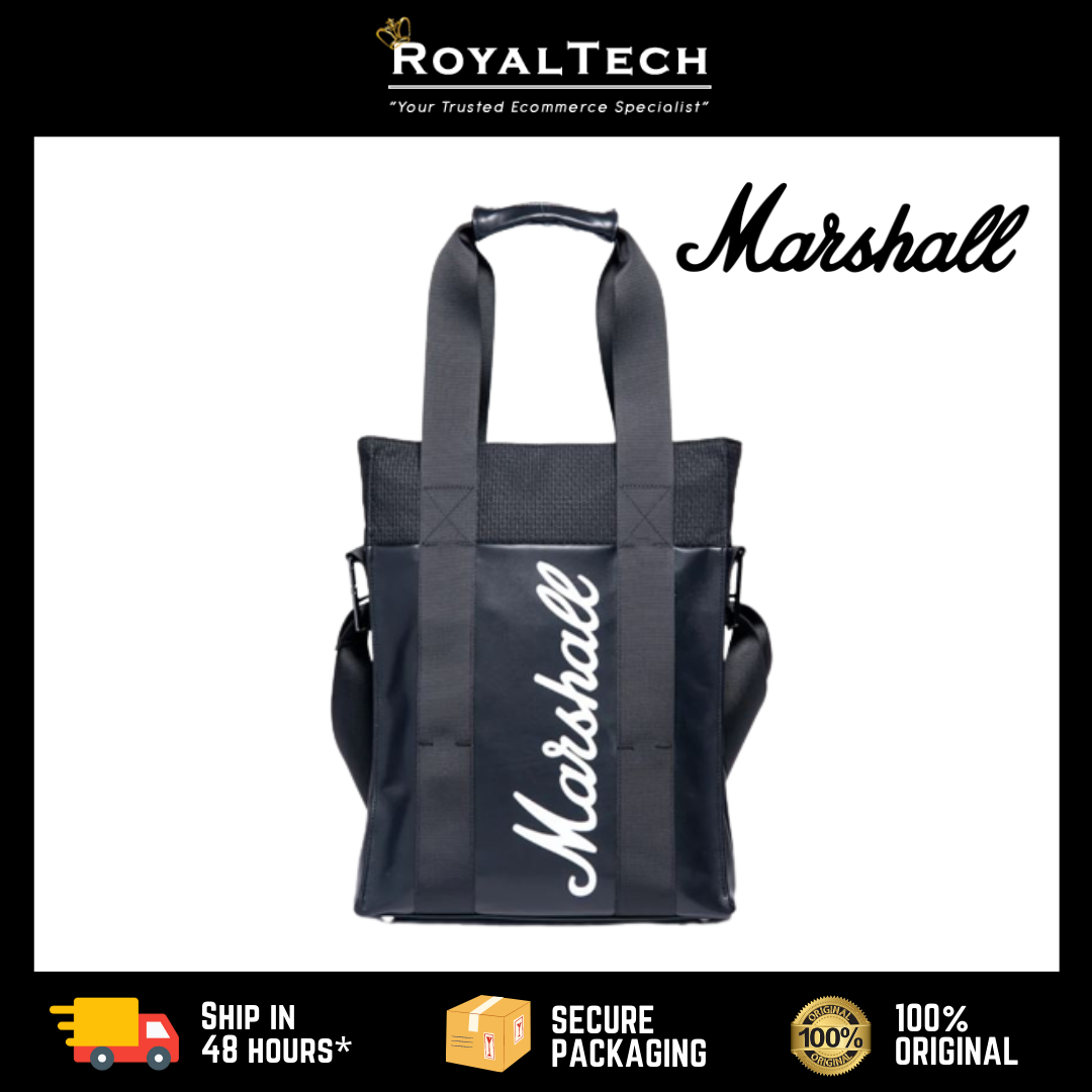 MARSHALL UPTOWN Tote Bag Black Eco Friendly Laptop Bag Work Bag