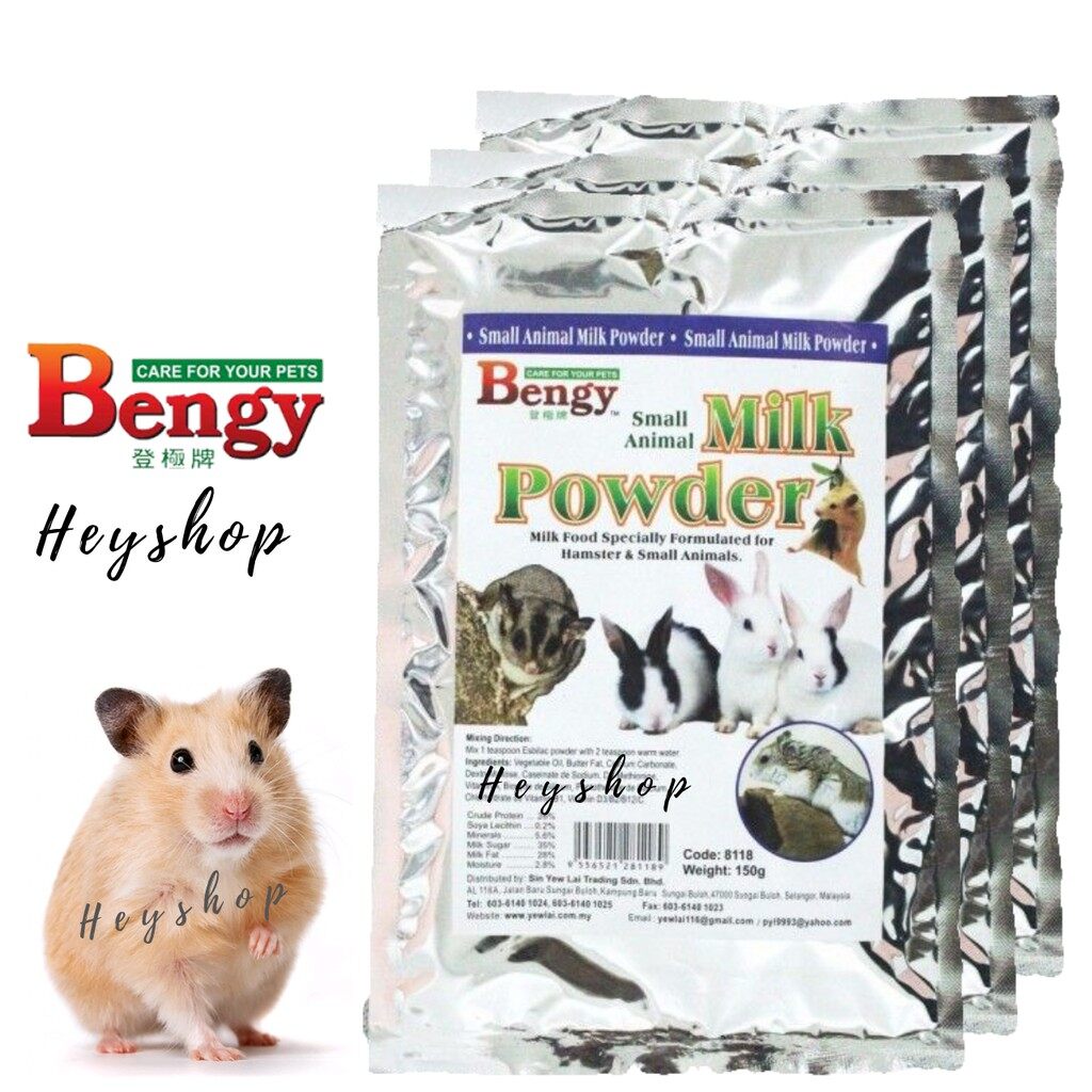 Bengy Small Animal MilkPowder 150g Hamster Rabbit Sugar Glider