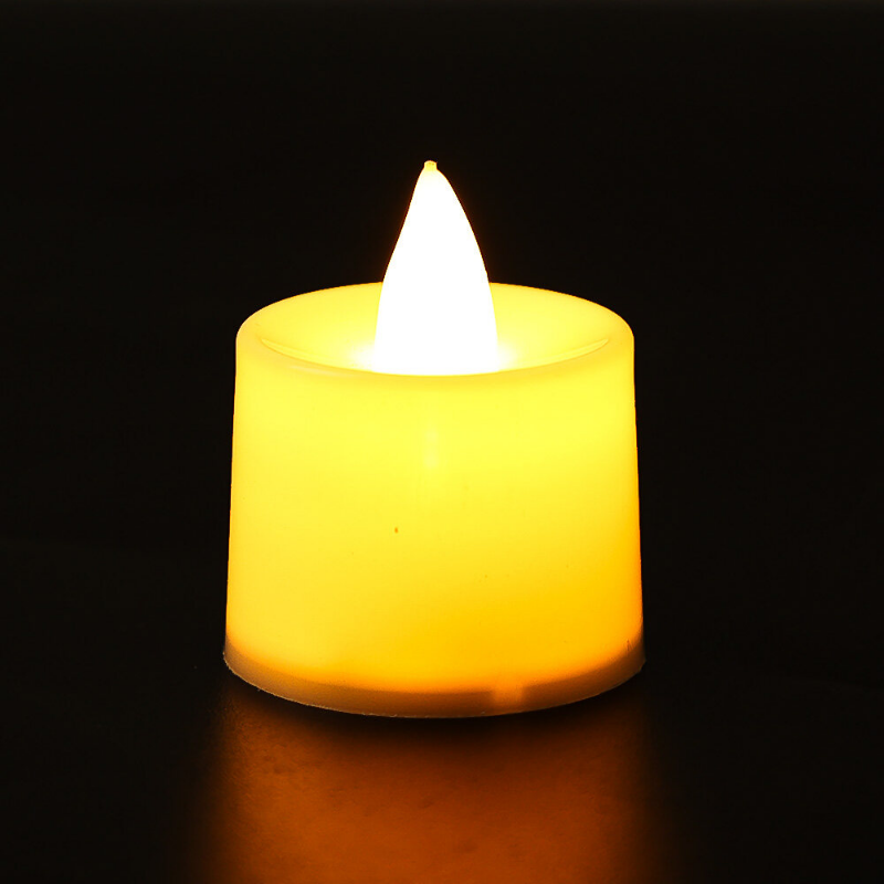 Flameless LED Tealight Candles Battery Operated Pillar Candle Bluk for Home Wedding Birthday Party Romantic Decoration