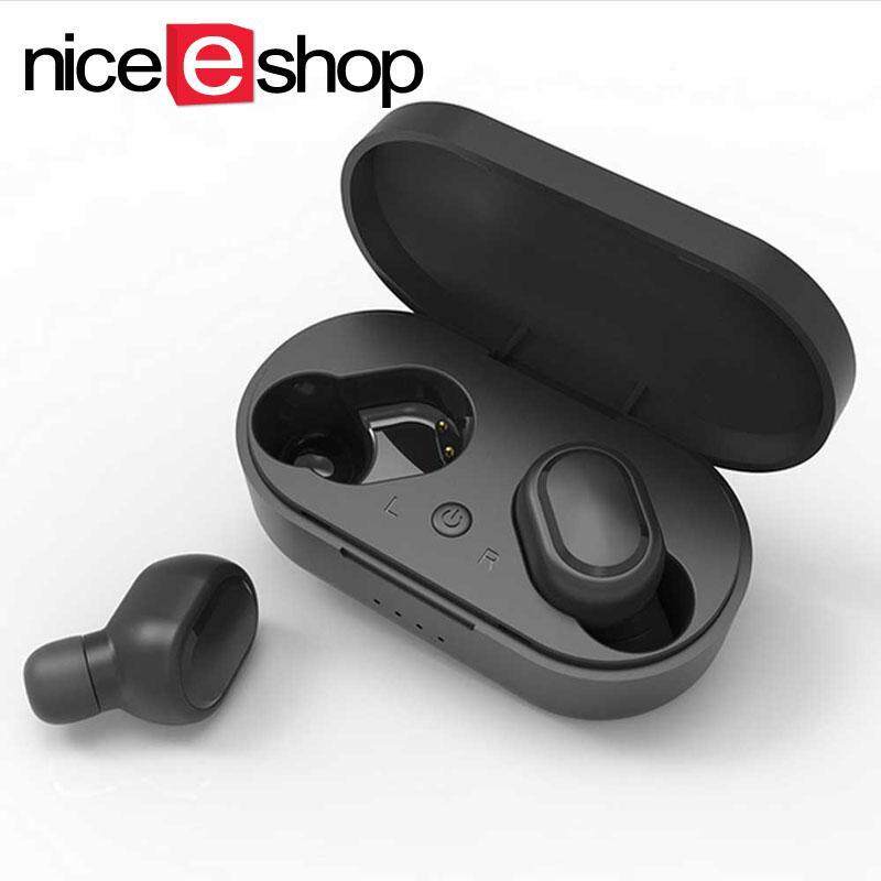 niceEshop Enhanced M1 TWS EarPhone Wired, Upgrade Power Display Bluetooth 5.0 Headset Stereo Music Earbuds Sports Earphones with 350 M Ah Sheath Charger Singapore