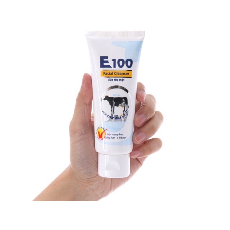 Sửa rửa mặt con bò e100