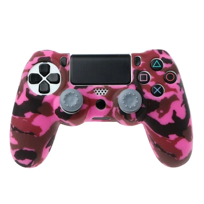 Gamepad Protection Camouflage Guards Grip Cover + 2 Caps For Playstation 4 PS4