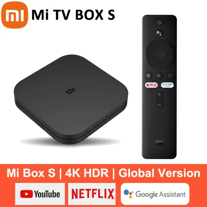 Original Mi Tv Box S 4k Android 8 1 Hdr 2g 8g Wifi Bt4 2 Google Cast Netflix Smart Tv Box Media Player Global Version Lazada Singapore