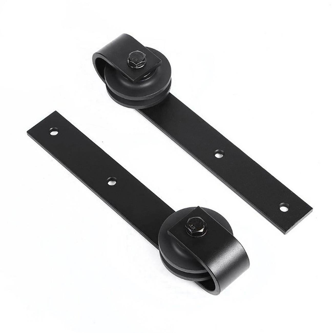 【Ready Stock】Sliding Barn Door Hardware Track Kit Antique Door Hardware Roller Set