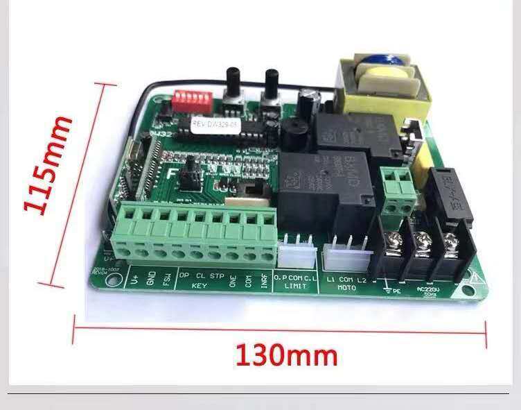 Sliding Gate Opener Motor Control Board,NO Sliding Gate Opener PCB Controller With RF Remote Control