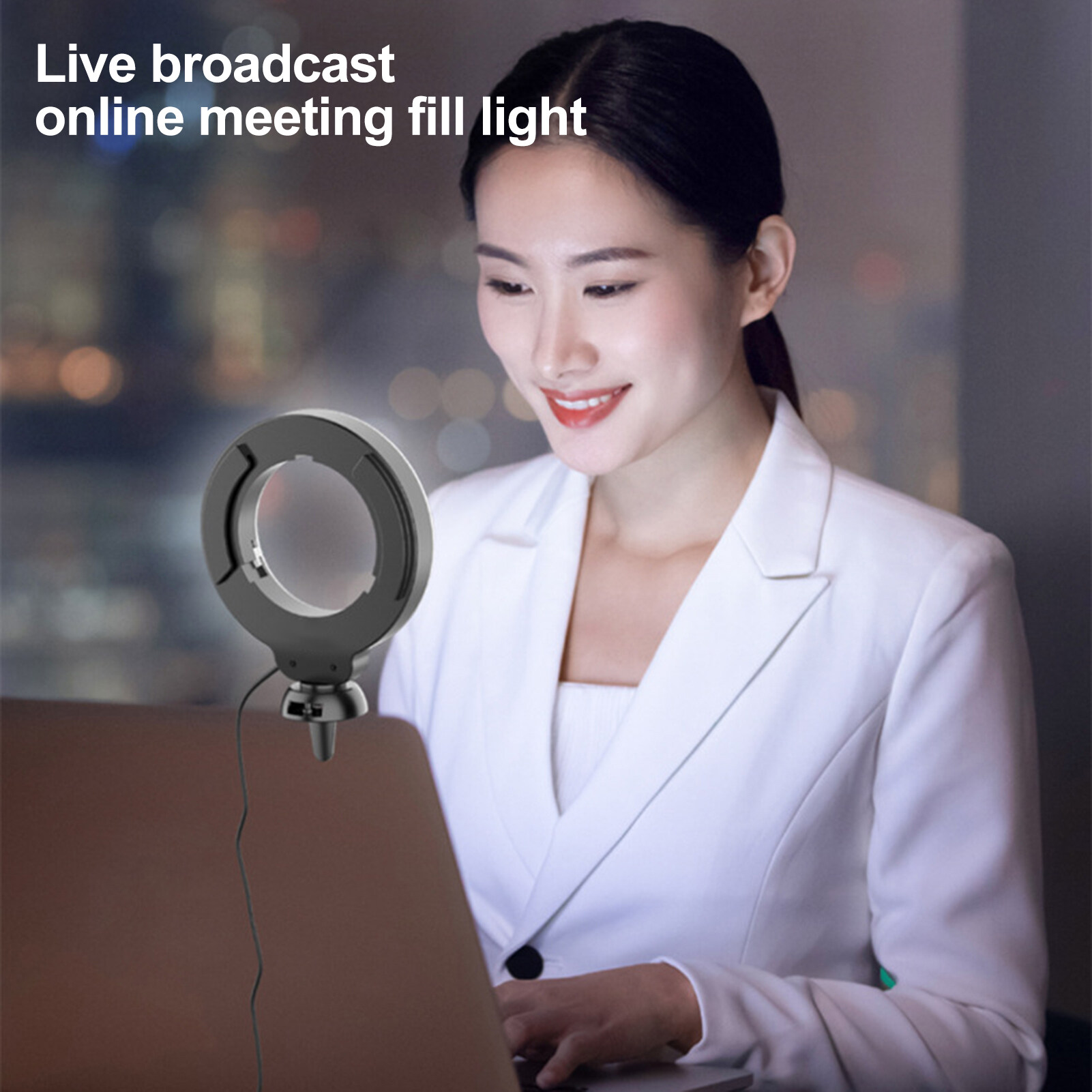 Ulanzi VIJIM CL06 4นิ้วเติมแสงนุ่ม Dimmable LED แหวนโทรศัพท์สำหรับ Video Live Broadcast