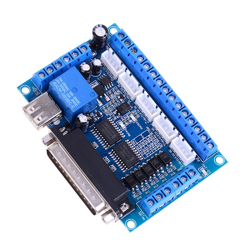MACH3 CNC 5 axis interface breakout board for stepper motor driver CNC mill