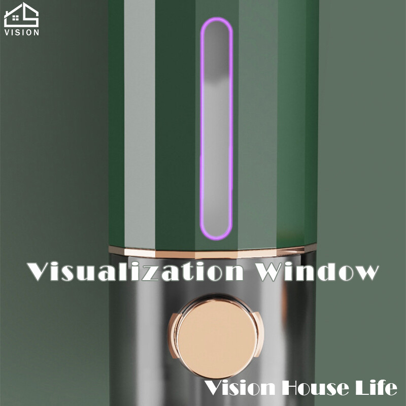Vision Nordic Press Type Soap Dispenser Wall-mounted Liquid Container Multi-Purpose Bathroom Liquid Shampoo Dispenser Toilet Lotion Liquid Pump