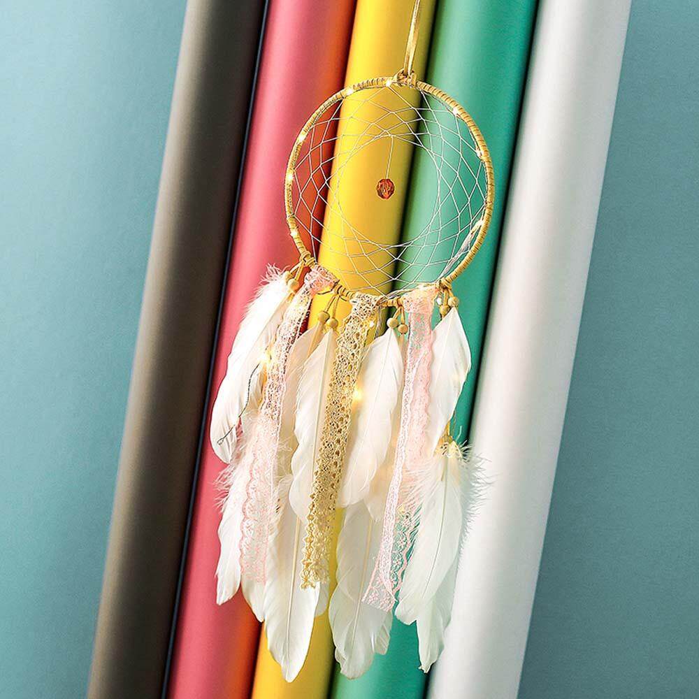 Senteniced LED Dream Catcher Cloud Lông Vũ Hình Dreamcatcher Cô Gái Quà Sinh Nhật Tặng Bé Trang Trí Phòng