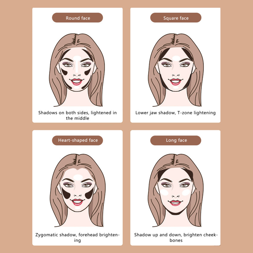 O. TWO. O Double Head Makeup Stick Clavicle Shadow Pen Three-Dimensional Highlight