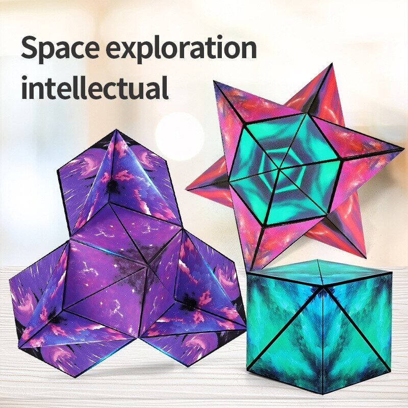 3d solid geometry, magnetic magic cube, spatial thinking training, intelligence training, various shaped children's toys