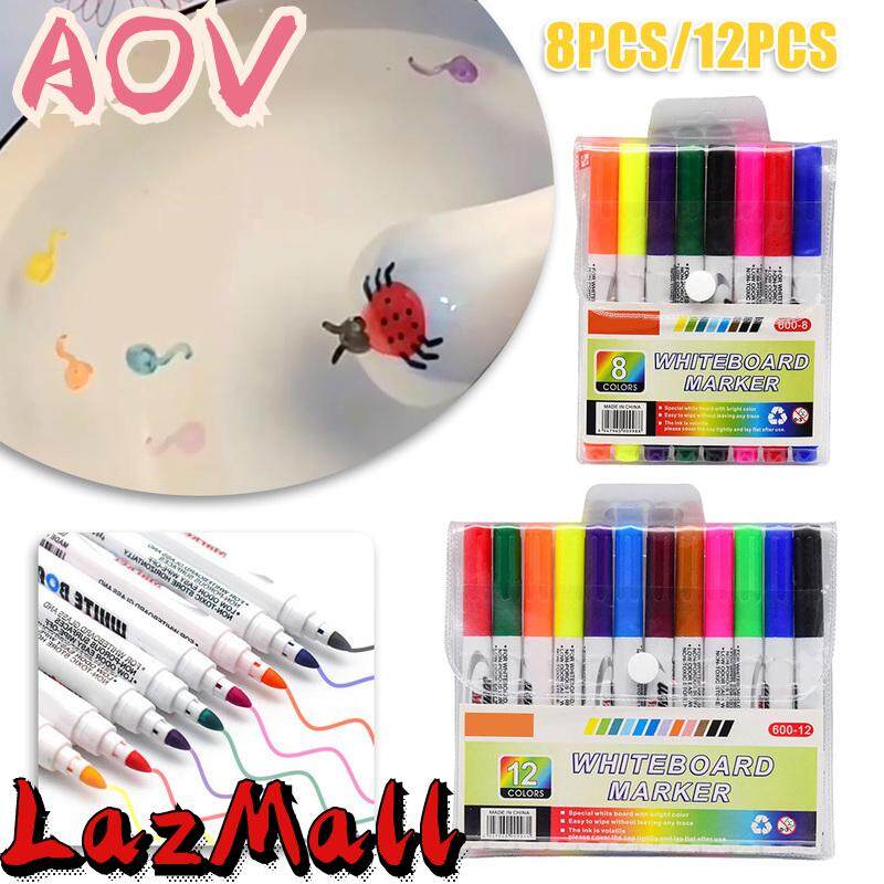 AOV 8 12Pcs Magical Sơn Nước Bút Cho Trẻ Em Xóa Được Nước Ma Thuật Bảng