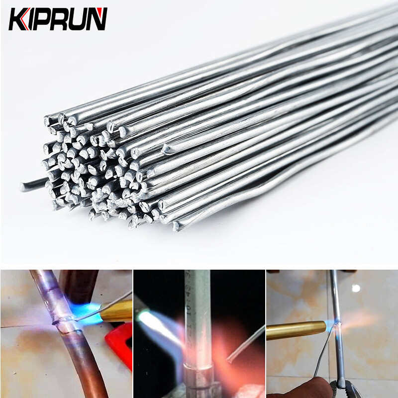 [Ready stock] KIPRUN Aluminum Welding Rods,  Low Temperature Easy Melt Aluminum Welding Rods Weld Bars Cored Wire 2mm Rod Solder for Soldering Aluminum No Need Solder Powder