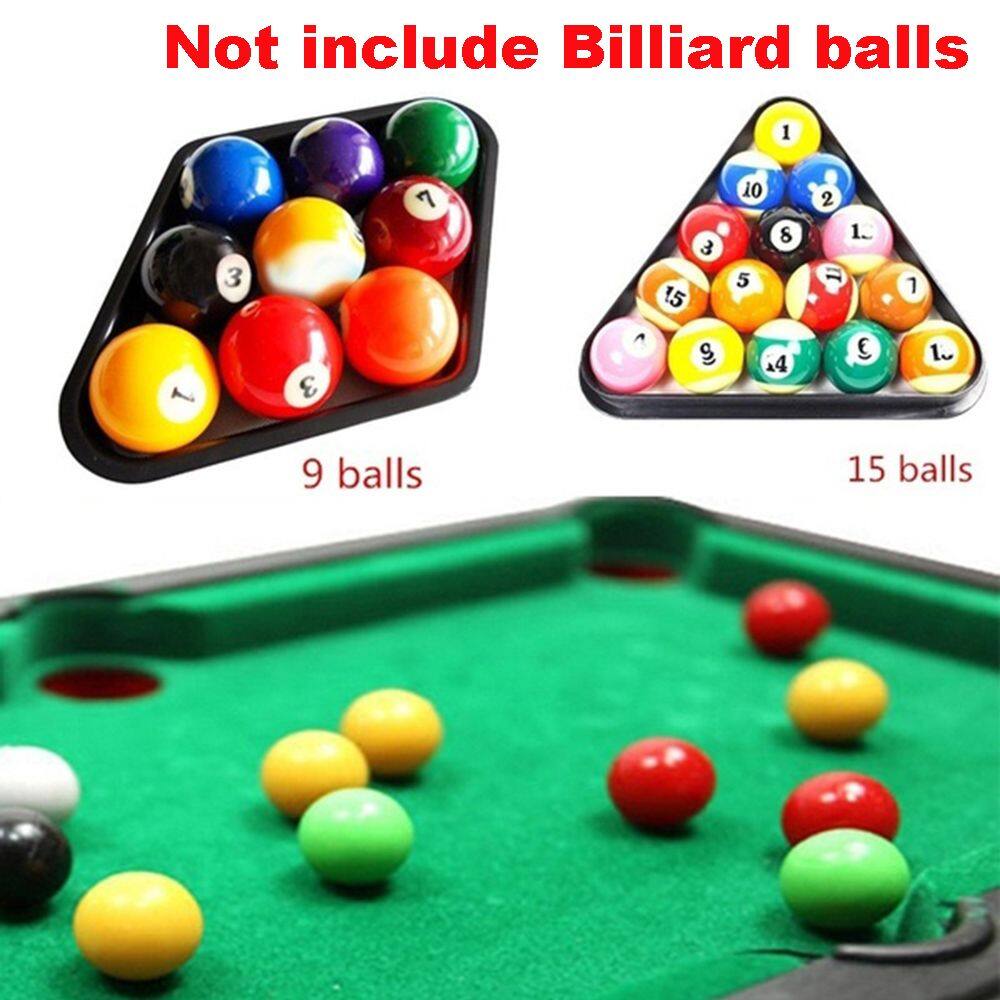 MIA Black 15 Ball Plastic Positioning Triangle Frame Table Pool Accessories Snooker Holder Billiard Rack