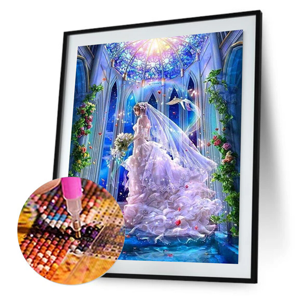 DIY 5D Wedding Diamond Embroidery Painting Beauty Cross Stitch Home Decor