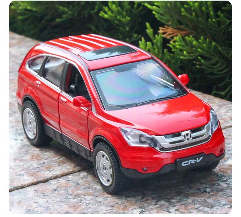 1:32 alloy honda crv suv car model die-cast toy pull back car sound light children's toy collectibles gift free shipping