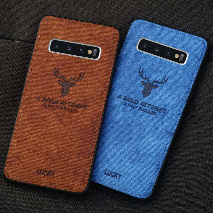 Samsung S10 Phone Case S10plus Protective Case 6 4 Inch Sm G9750 Drop Resistant S10 Ten Soft Silicone Full Covered Men S And Women S Frosted Cloth Pattern Shell Ultra Thin Deer Send Full Screen Lanyard Lazada