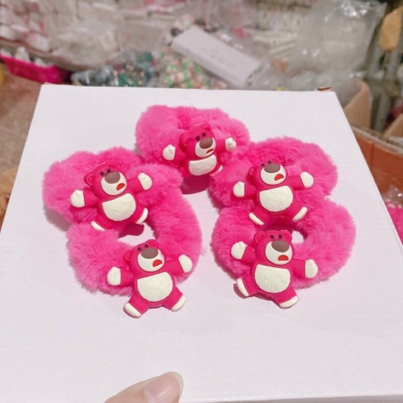 Dây buộc tóc gấu hồng lotso