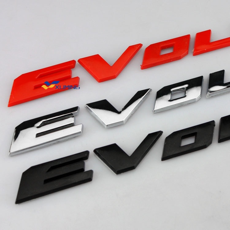 1pc MITSUBISHI Lancer Evolution X 3D Car Chromed Emblem Badge Decal Sticker Logo