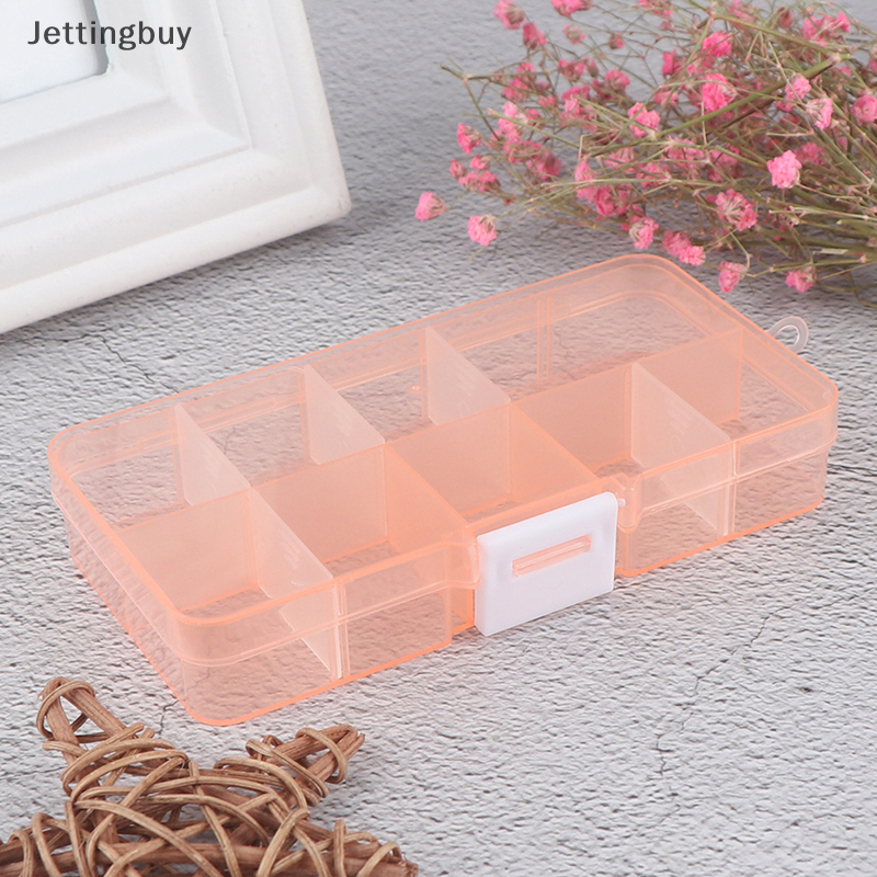 Flash Sale Adjustable 10 Compartment Plastic Storage Box Jewelry Screw Organizer Container
