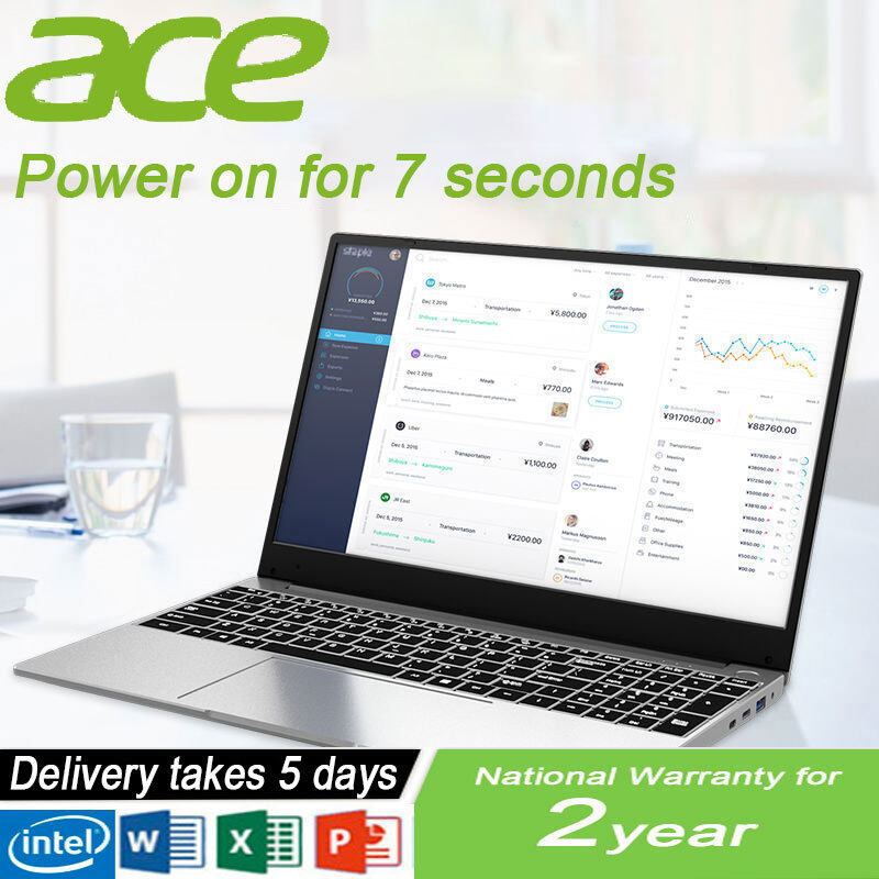 【Laptop New Window 10】 Intel Celeron J4005 8G 12G RAM 1TB 512GB 256GB 128GB SSD ROM With keyboard 1920*1080 Screenlaptop for student murah notebook laptop slim notebook computer for student for office acer factory Malaysia