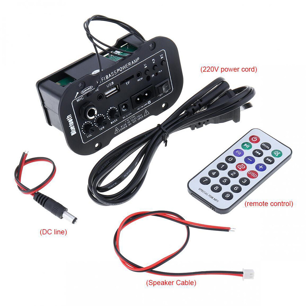 【Buyit】 5 Inch Three Use Multi-Functional Card Digital Bluetooth Car Amplifier Car Bluetooth HiFi Bass Power AMP Audio Digital Amplifier Support USB TF Remote Control QL—3028 【COD】[Ready Stock]