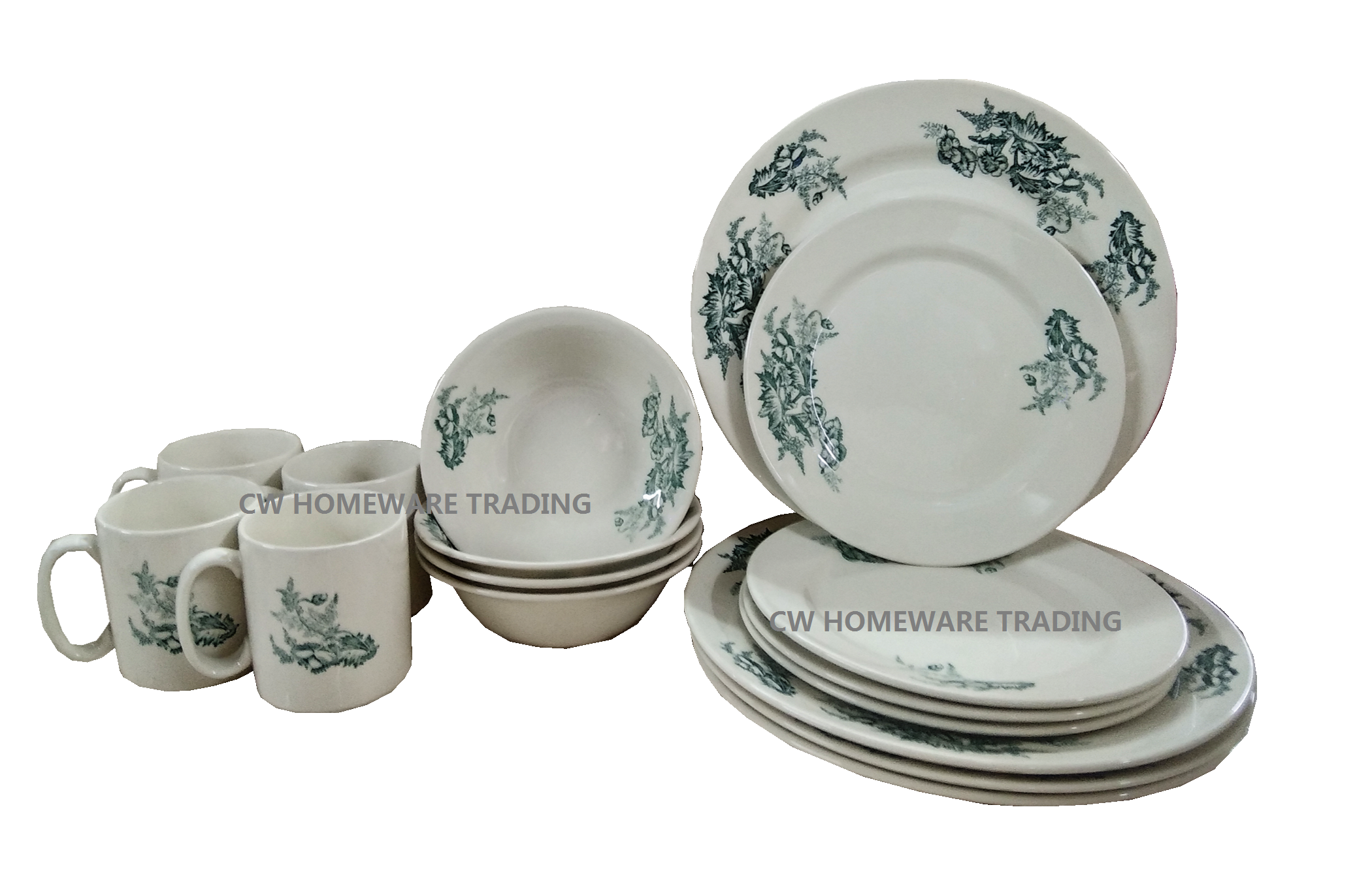 Claytan Kopitiam Dinnerware Set 16Pcs(4person) Livingware Dinner Serve