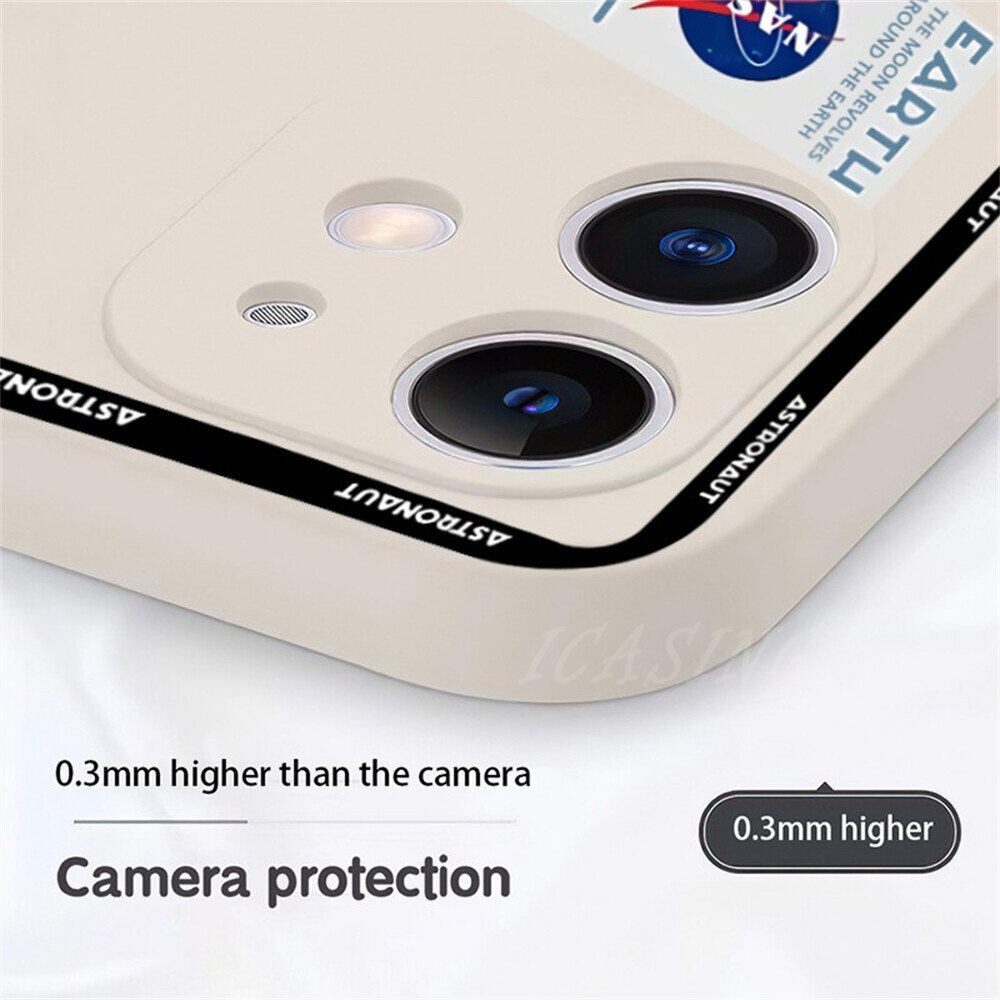 Case Compatible for iPhone 15 Pro Max 15 Plus 14 Pro Max 14 Plus 13 Pro Max iPhone 11 Pro Max 12 Pro Max iPhone XR XS Max iPhone 6 6S 7 8 Plus SE 2020 Fashion Rocket Space Astronaut Soft Square TPU Matte Cover