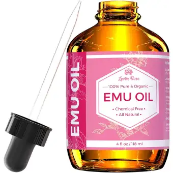 Leven Rose 100 Pure Organic Emu Oil 4 Fl Oz 118 Ml Natural