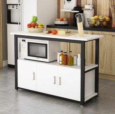 KPH Kitchen Cabinet Table Island Storage Cabinet Cutting Table ...