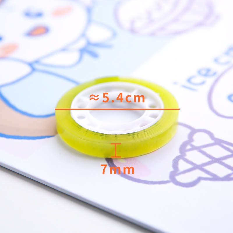 7mm/10mm/12mm/15mm Transparent Small Tape School Office Supplies