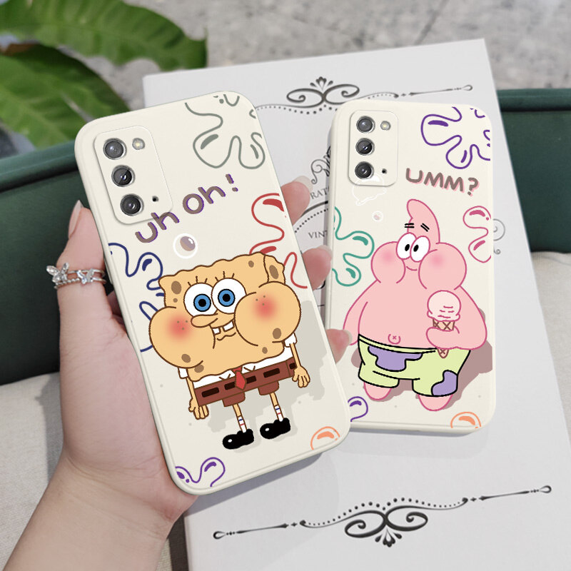 Strange Animals Phone Case For Samsung Galaxy Note 20 Ultra 10 Plus 9 Liquid Silicone Side Pattern
