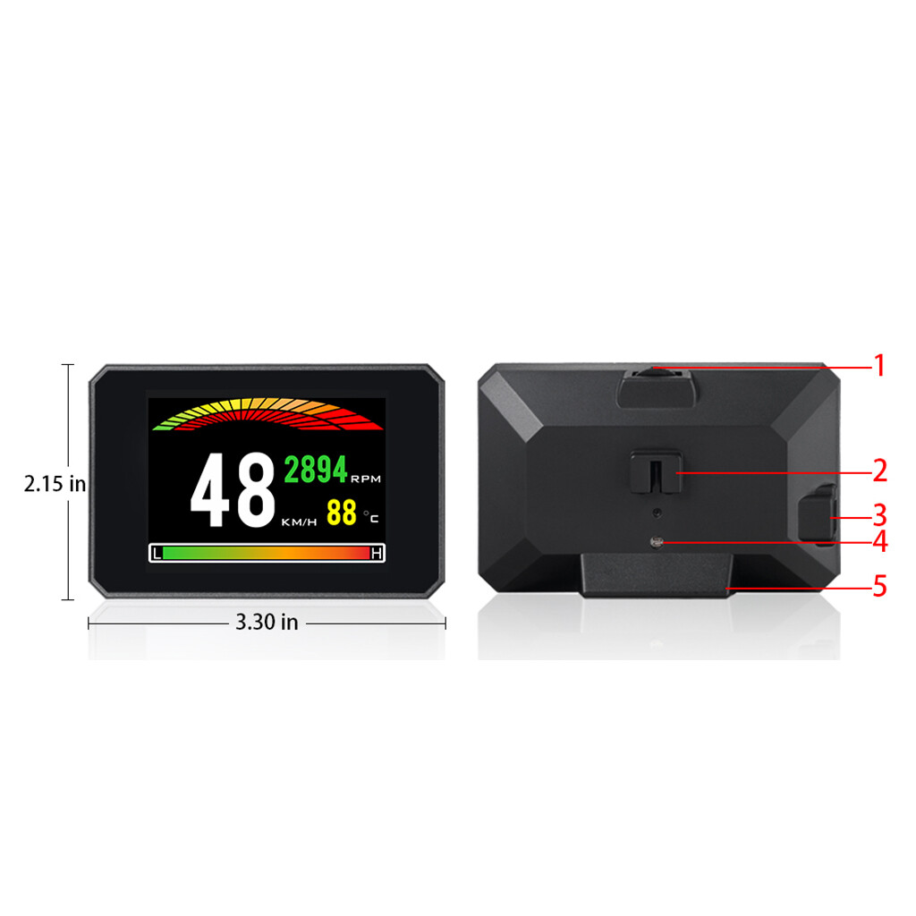 CCGOOD P16 OBD Hud Head Up Digital Car Speed On-Board Computer OBD2 Speedometer