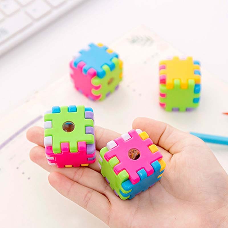 Rubik's Cube Pencil Sharpener Korea Stationery Student Gift