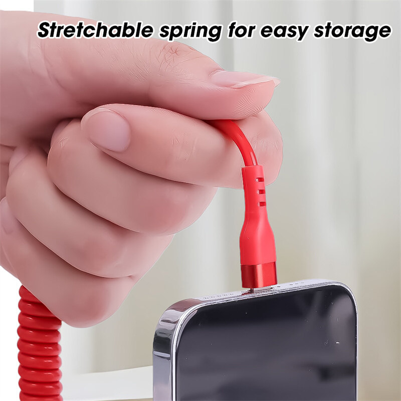1/1.5m 3A USB Lightning mùa xuân xe cáp sạc nhanh sạc nhanh ngày Cáp tương thích với iPhone