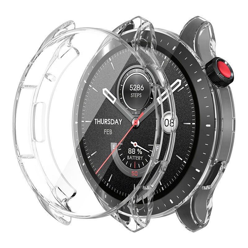 For Amazfit GTR 4 Case Protective Tpu Case Full Bumper Shell Screen Protector Cover for Huami Amazfit GTR4 Cases