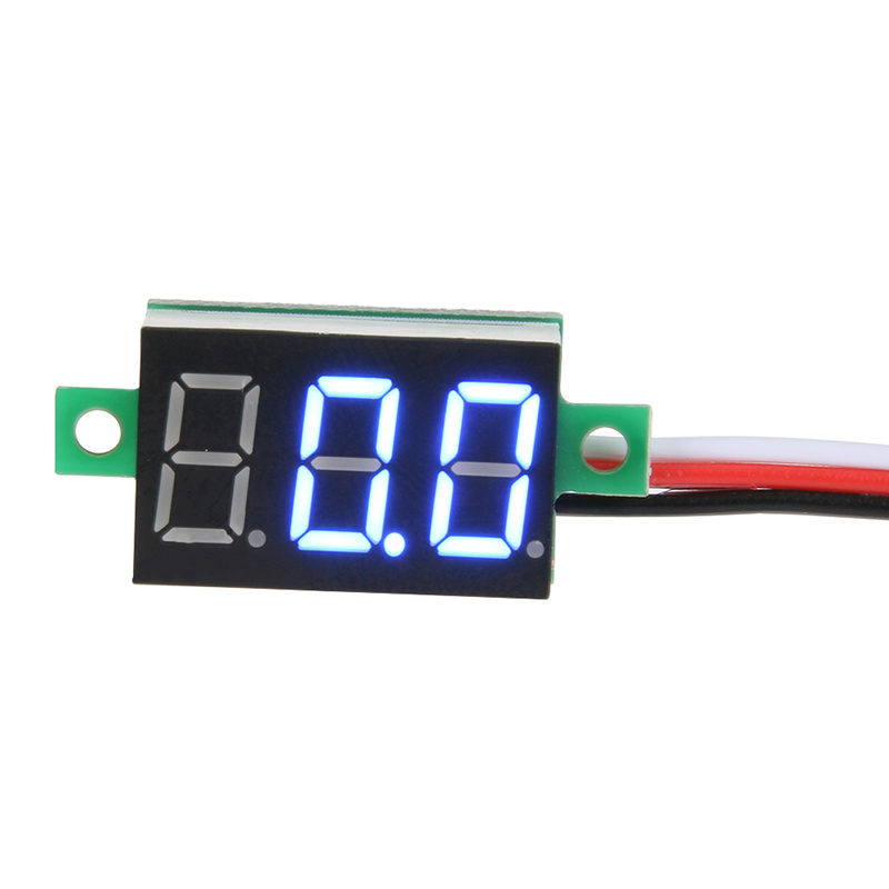 Dc 0-30V 0.36 inch3 hiển thị chữ số vôn kế mini kỹ thuật số LED Vôn kế cụ đỏ/xanh/Gree