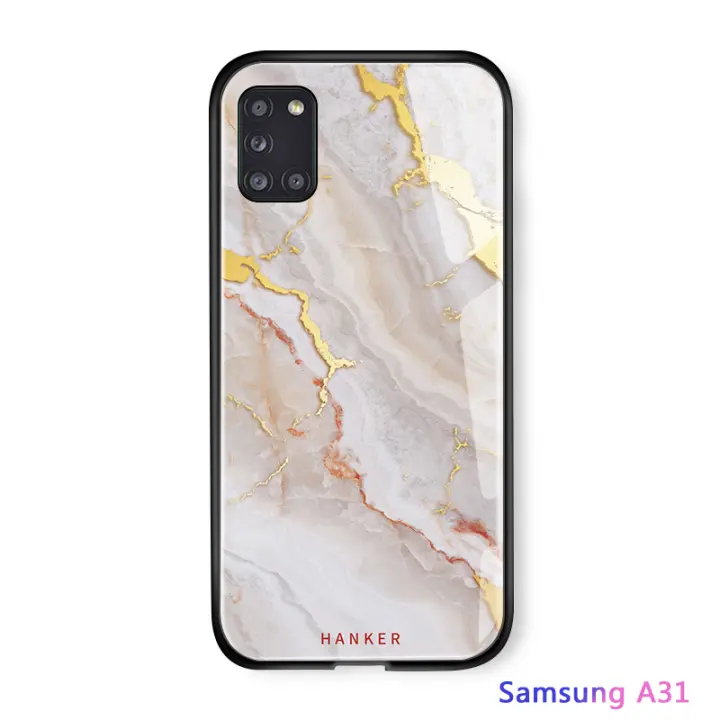 Ucuc Casing Hp Kaca Marmer Samsung Galaxy A31 Casing Penutup Belakang Kaca Tempered Mengkilap Strip Emas Marmer Mewah Untuk Samsung Galaxy A31 Samsung A31 Lazada Indonesia