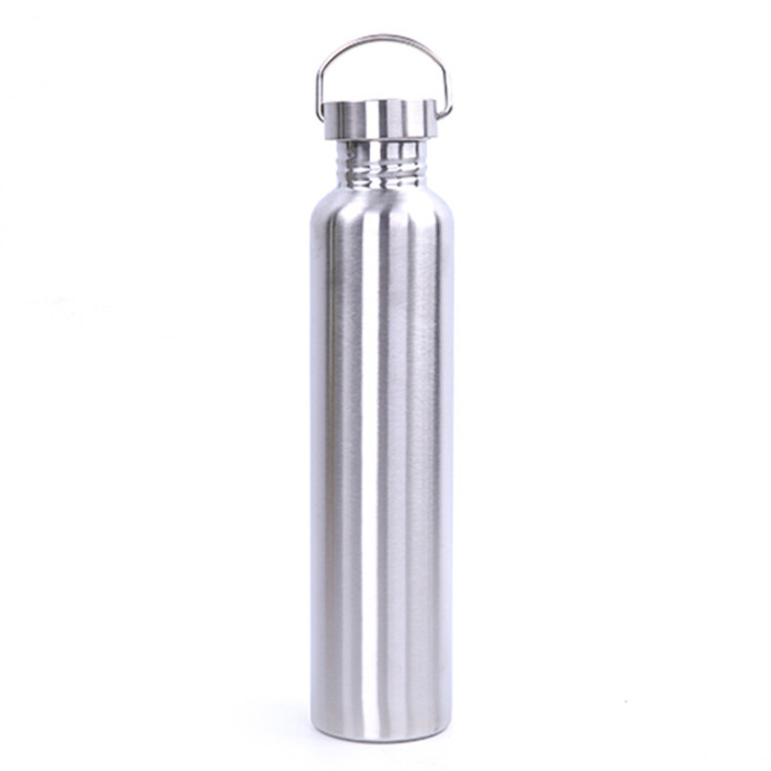 Stainless Steel Water Bottle 350/550/750/1000ml Large Capacity Leak-Proof Water Bottle Lid For Outdoor Camping Cycling Sport