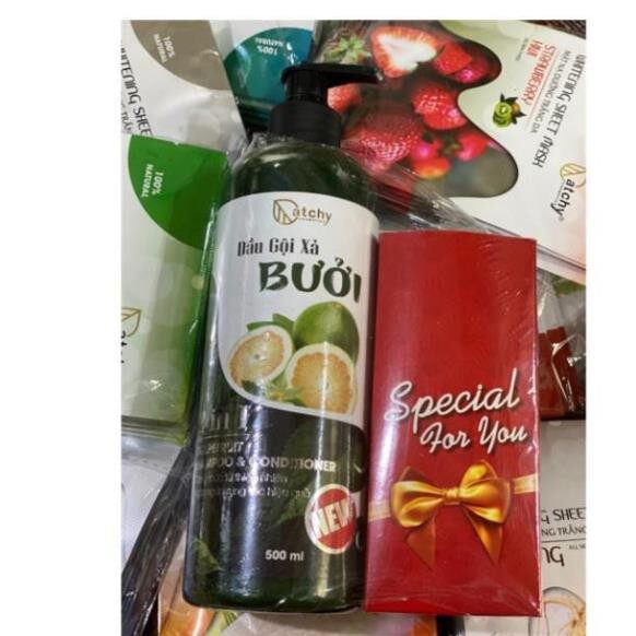 [HCM]Dầu gội xả BƯỞI CatChy 2in1 500ML