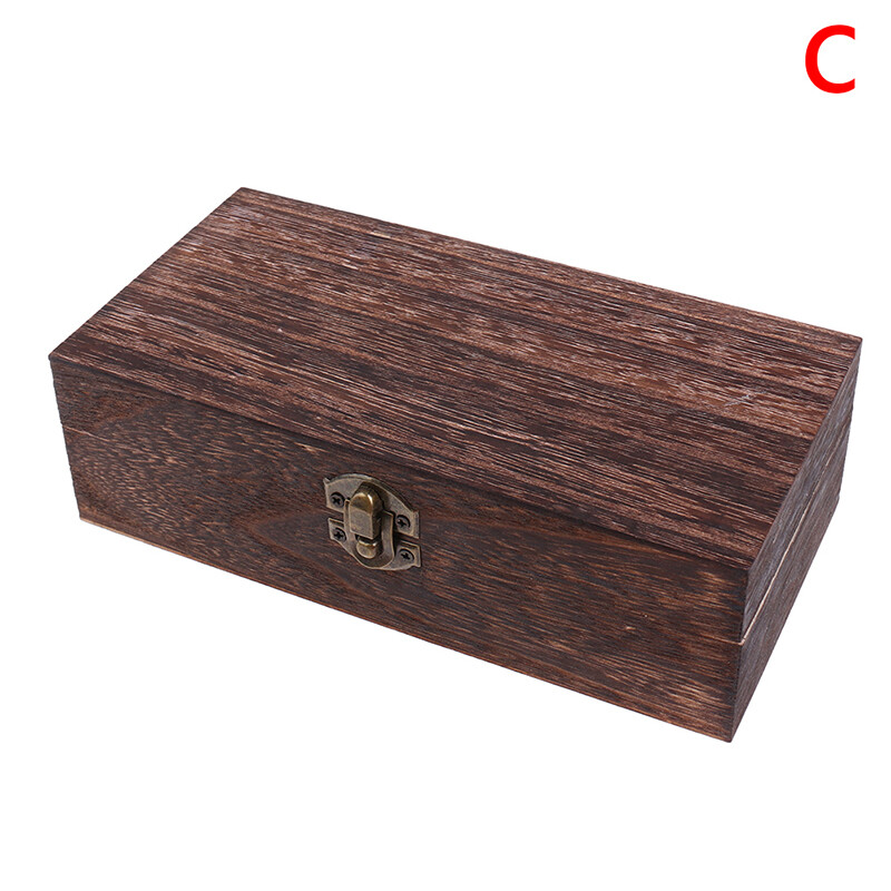Sissi Retro Jewelry Box Desktop Wood Clamshell Storage Hand Decoration Wooden Box