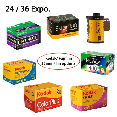 Kodak Gold 200 / Colorplus 200 / UltraMax 400 / Ektar 100 / Pro Image 100 film / Fujifilm Fujicolor 200 / Superia Premium 400 / Pro 400H Color Negative Film (35mm Roll Film, 24 / 36 Exposures ) for Kodak M35 M38 Vibe 501F Fujifilm DL-8 Camera